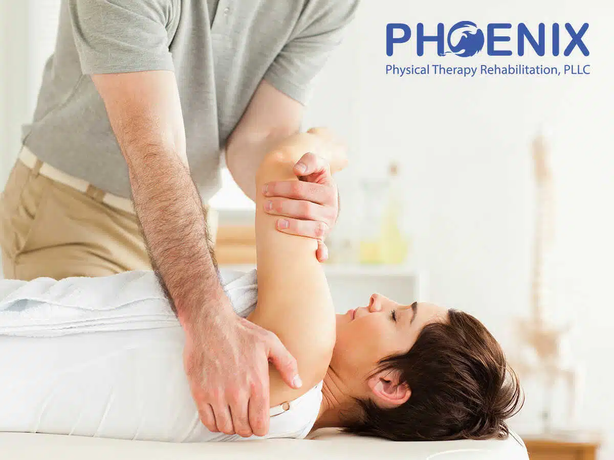 A woman with fibromyalgia receiving physiotherapy in Levittown, NY